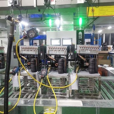 PLC Refrigerant Gas Filling Machine R134a R410a Automatic AC Recharge Equipment