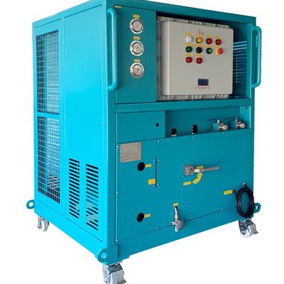 air conditioning refrigerant recovery pump ac charging equipment 10HP R134a R407c recovery charging machine
