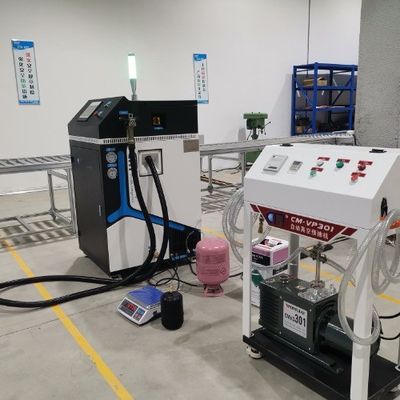 R32 Refrigerant Charging Machine Oil Less Freon Filling Station 220V-380V