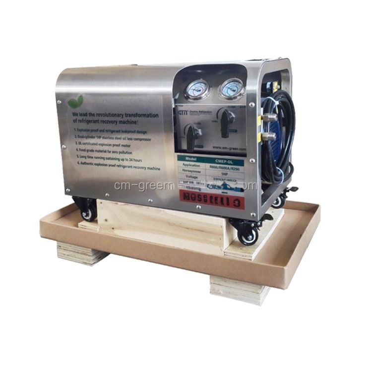 1.25CFM Explosion Proof Refrigerant Recovery Unit Refrigerant Reclaim Machine