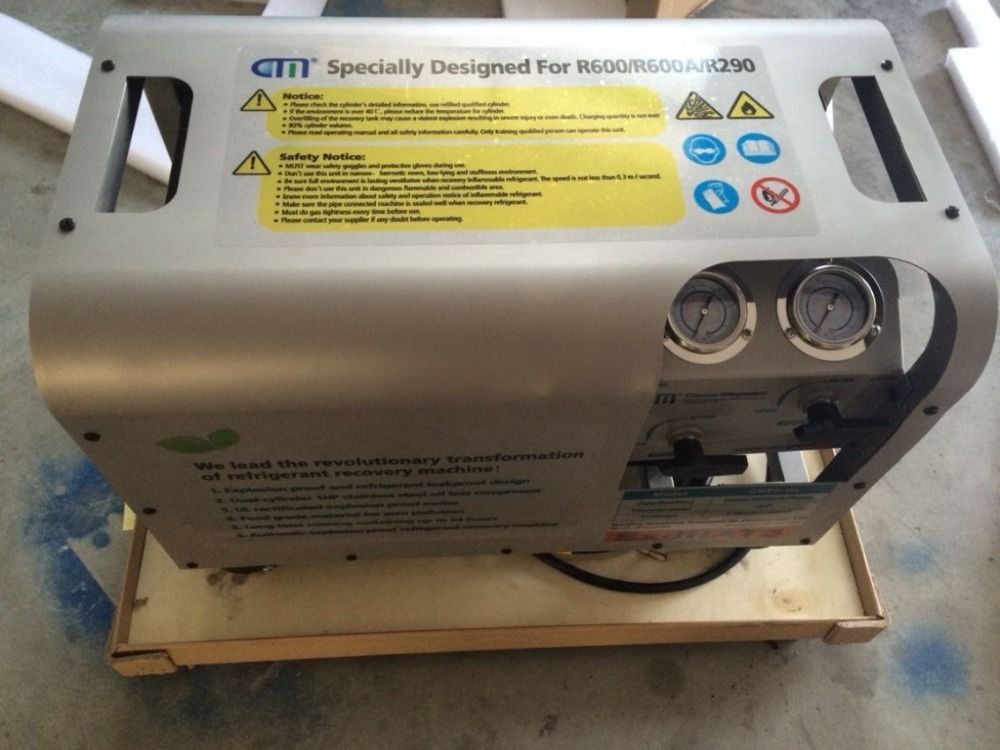 1.25CFM Explosion Proof Refrigerant Recovery Unit Refrigerant Reclaim Machine