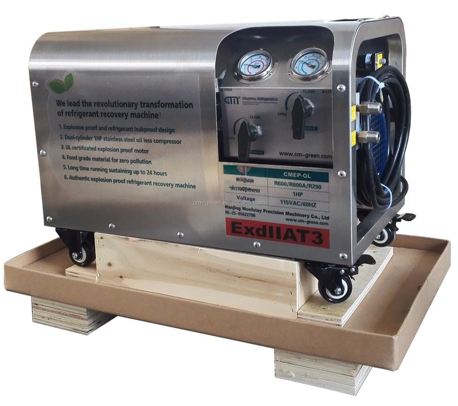1.25CFM 1HP R404a Recovery Machine With Oil Free Compressor