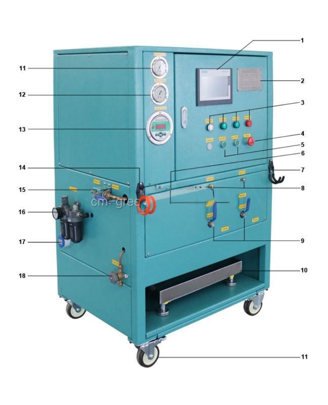 4kg/min 1HP R134a Refrigerant Recovery Machine 360mm(L)*360mm(W)*120mm(H)