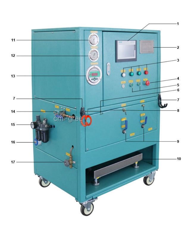 1/2HP ATEX Certificated Refrigerant Reclamation Machine Freon Gas Recovery Machine