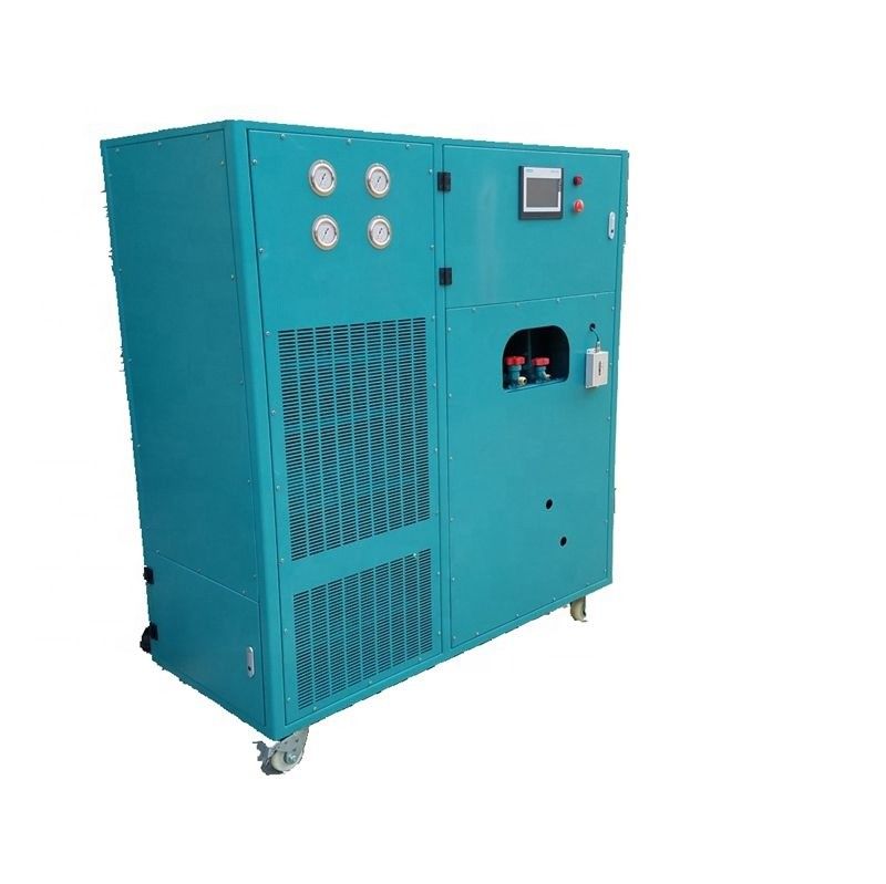 Air Conditioner AC Freon Recovery Machine 10HP Oil Less Refrigerant Reclaim System Repair Line Ac Reclaiming Machine