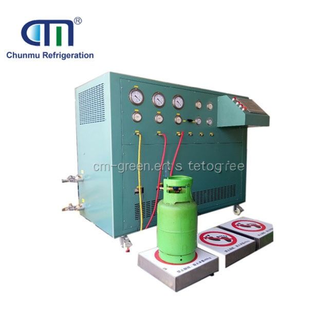 automatic refrigerant split charging machine ac recharge machine R134a R22 refrigerant recovery filling machine
