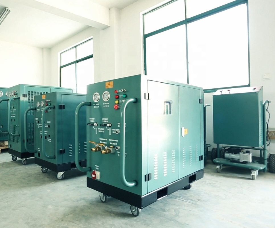 R410a Refrigerant Vapor Recovery Recharge Machine R134a 7HP Freon Recovery Ac Gas Charging Machine