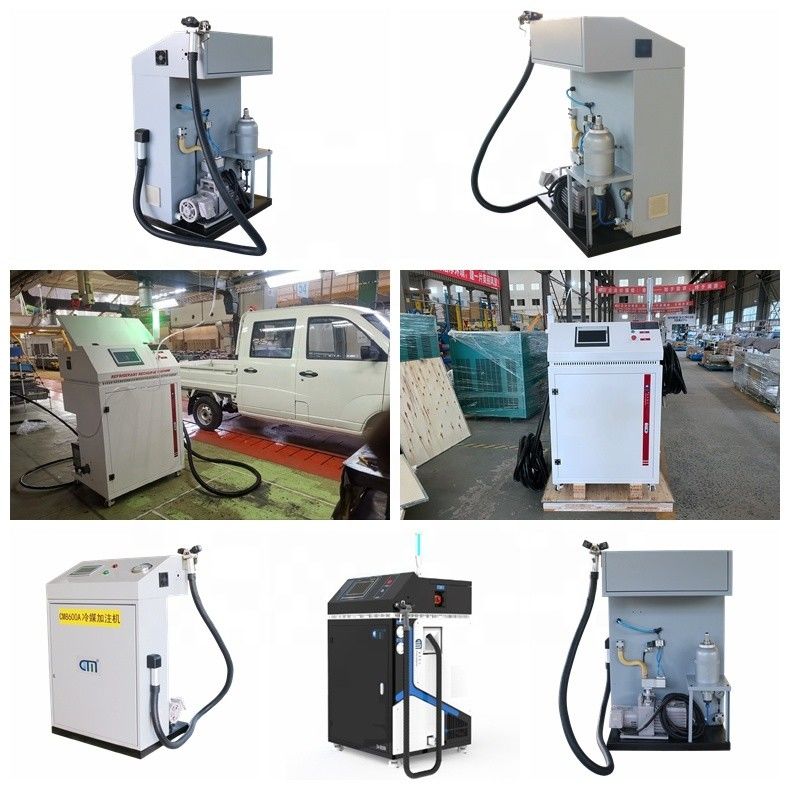 Heat Pump R290 Fully Automatic Refrigerant Charging Machine Air Conditioner Ac Gas Recovery Recycling Charging Station