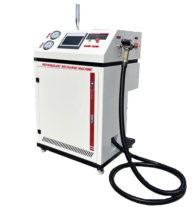 Fully Automatic Refrigerant Recovery Ac Gas Charging Machine Vapor Recovery System R134a R290 Charging Equipment