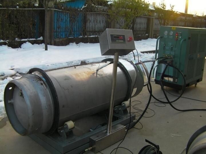 5HP R134a refrigerant recovery unit air condition ac gas charging machine ISO tank recovery machine R134a R22