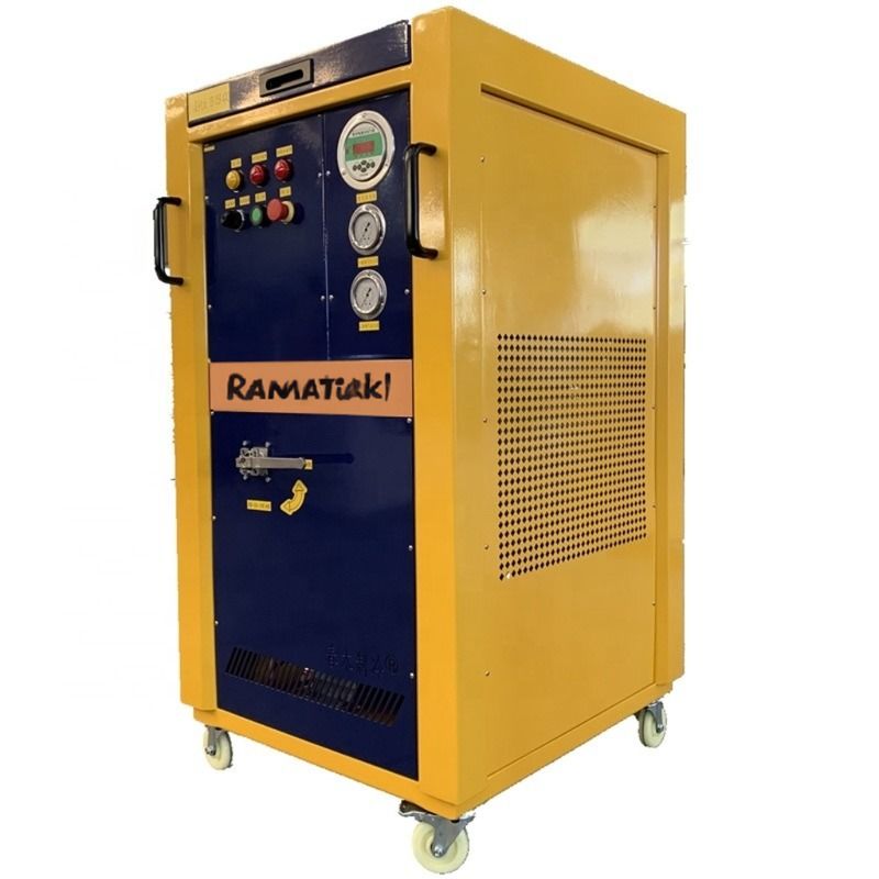 explosion proof refrigerant recovery ac gas charging machine R32 R290 ISO tank recovery pump 4HP recovery unit price