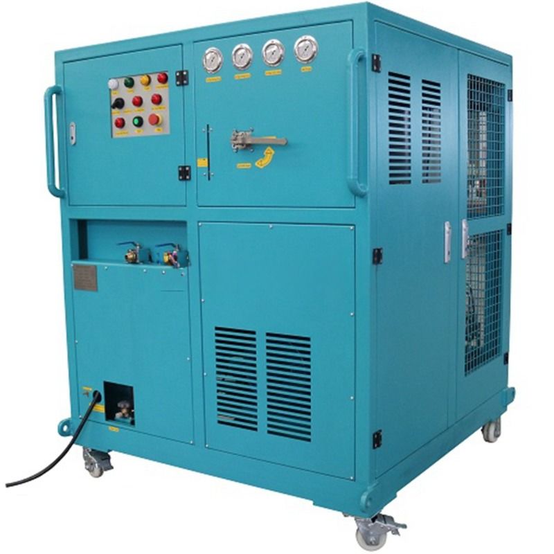 R134a R32 25HP Refrigerant Recovery Gas Charging Machine Ac Charging Station Explosion Proof Recovery Unit