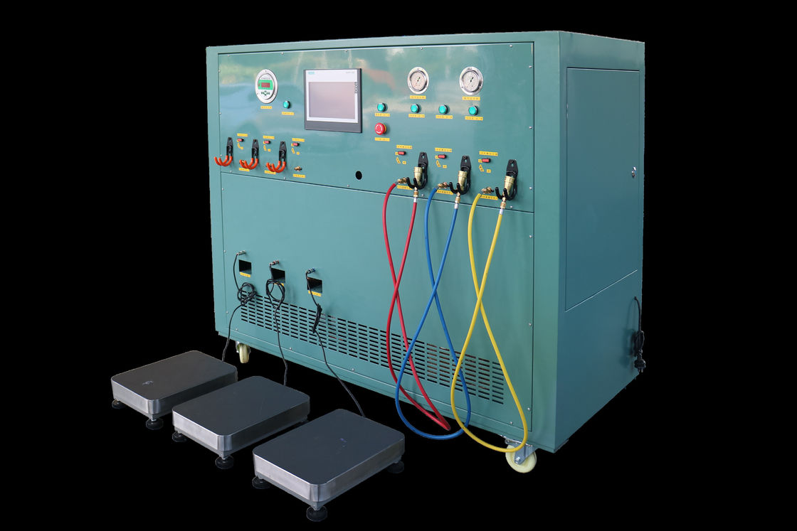 R22 R134a refrigerant split charging equipment oil less recovery pump recovery filling charging machine