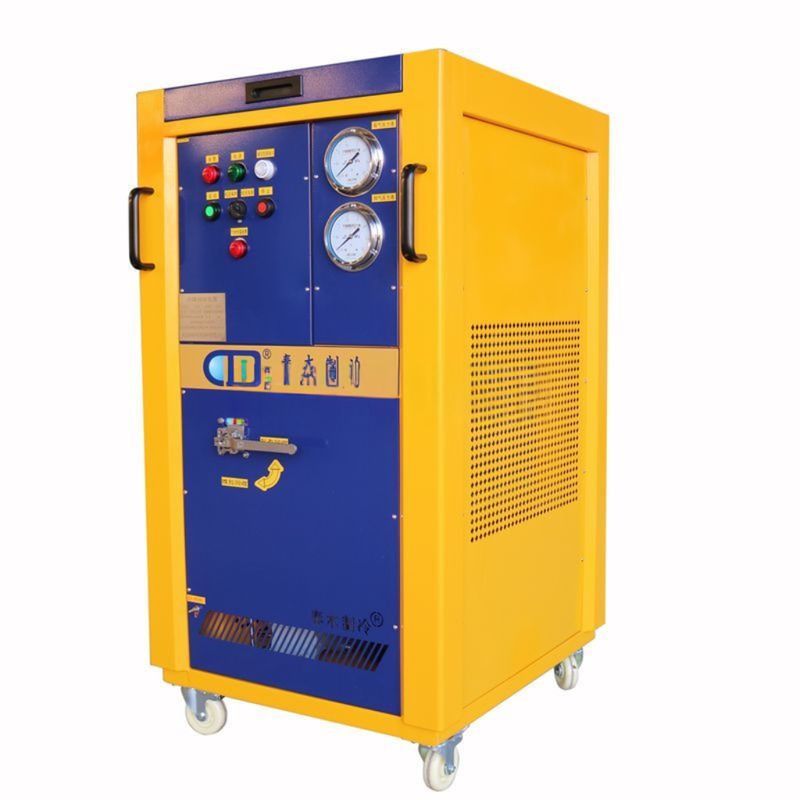 air conditioning refrigerant gas recovery pump charging equipment 4HP R410a R134a ac vapor recovery charging machine
