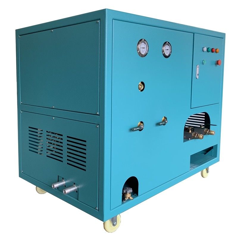 high pressure refrigerant recovery machine R23 SF6 chiller 2HP oil less recovery recharge machine