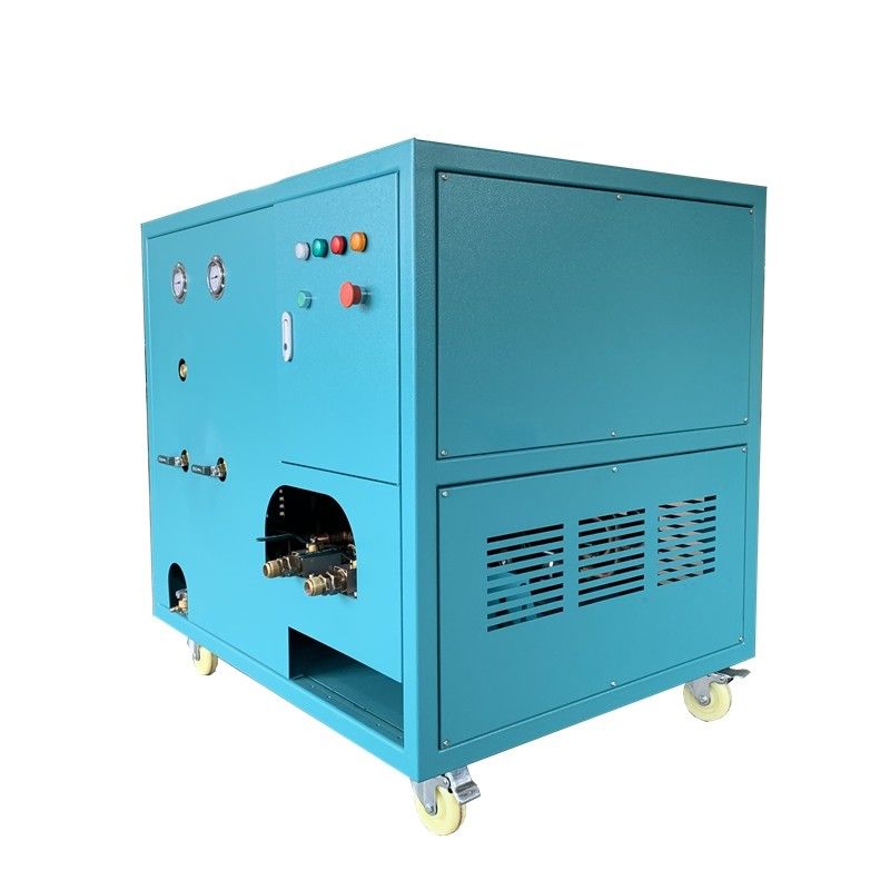 high pressure refrigerant recovery machine R23 SF6 chiller 2HP oil less recovery recharge machine