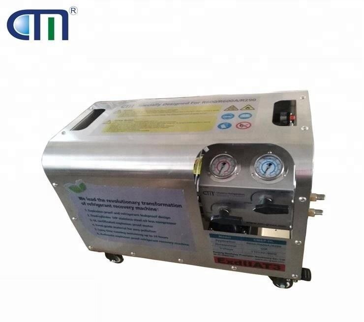 flammable R32 R290 refrigerant recovery unit explosion proof recovery machine 1HP recovery pump