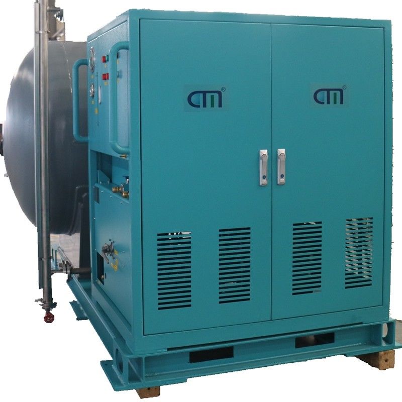 10HP oil less refrigerant storage recovery pump 2000L storage tank recovery charging machine ac recharge machine