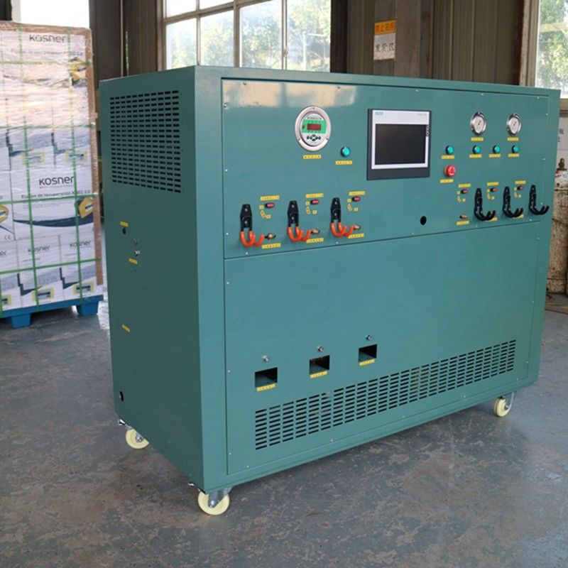 refrigerant ISO tank split charging machine R134a R410a filling machine R404a cylinder refilling system