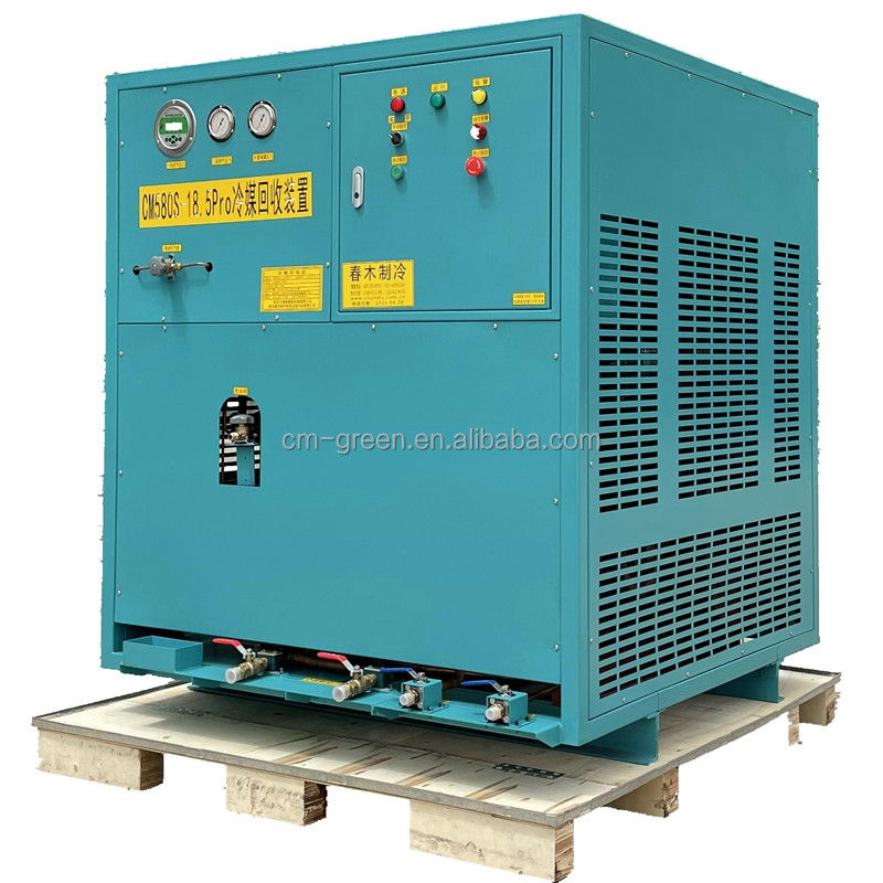 25HP air conditioning ac freon recovery machine oil less refrigerant recovery machine for waste recycling