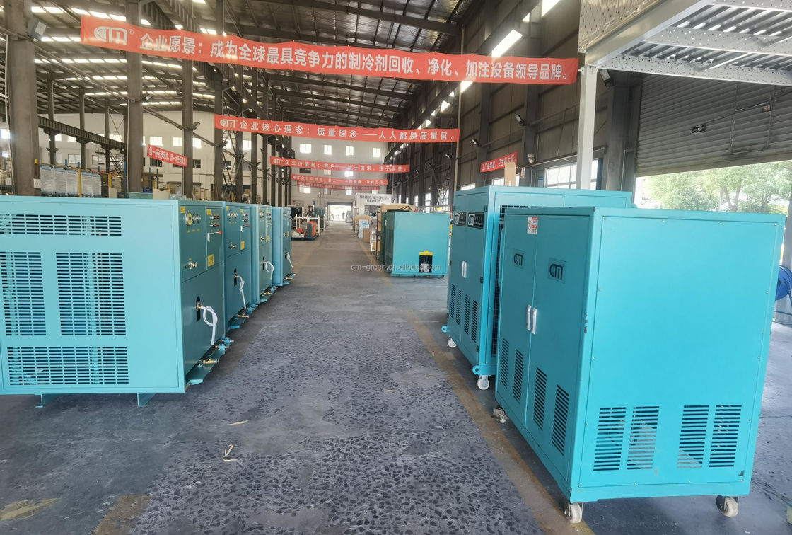 25HP air conditioning ac freon recovery machine oil less refrigerant recovery machine for waste recycling