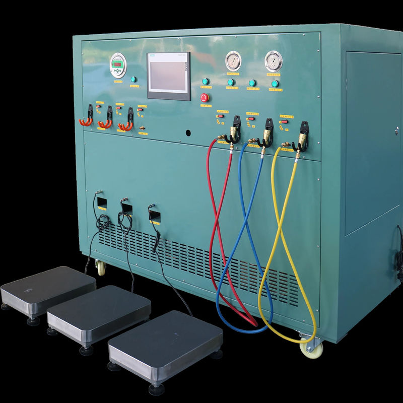 3-stage R404a refrigerant filling equipment R134a recovery charging filling machine gas charging station