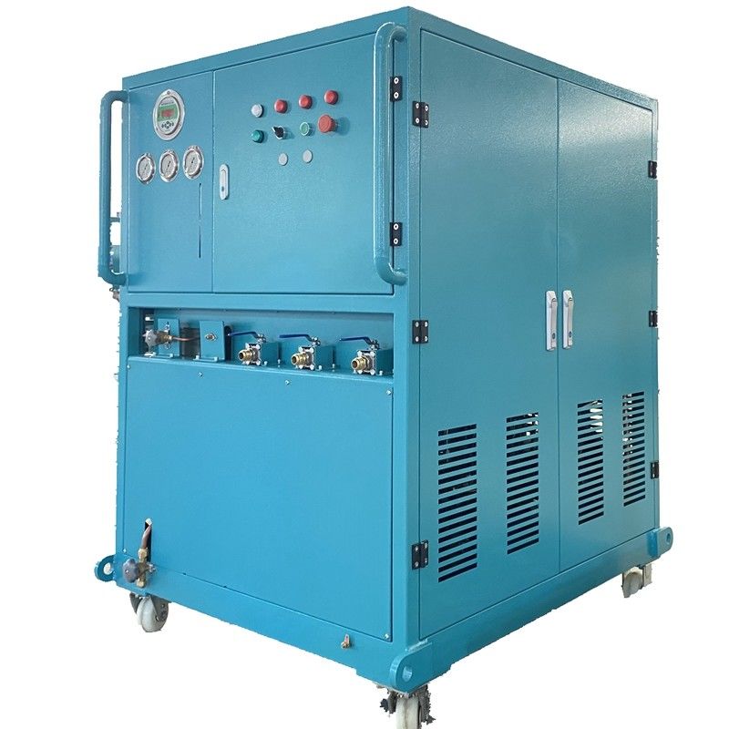 R32 R600a refrigerant recovery pump 10HP explosion proof recovery charging machine R134a ac recharge machine