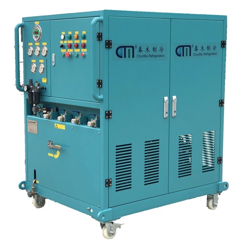 R32 R600a refrigerant recovery pump 10HP explosion proof recovery charging machine R134a ac recharge machine