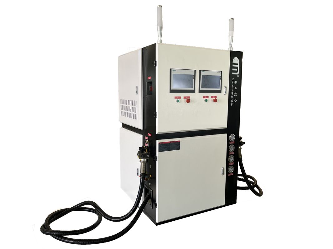CM8600 Refrigerant Charging Station For R134A R600A R290 Automatic Ac Gas Charging Machine R32 R404A