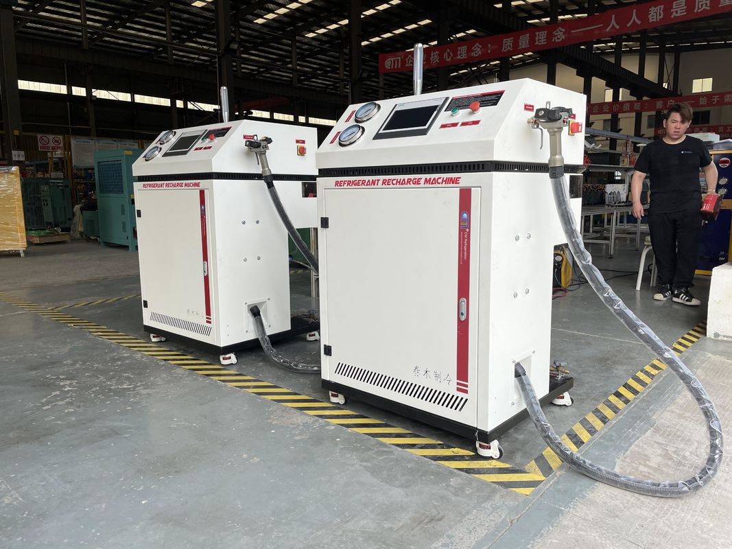 R32 Refrigerant Charging Machine Oil Less Freon Filling Station 220V-380V