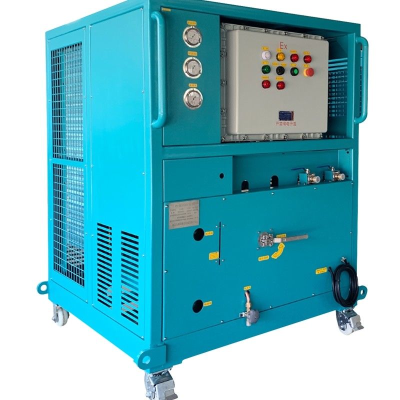 air conditioning refrigerant recovery pump ac charging equipment 10HP R134a R407c recovery charging machine