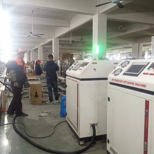Car A/c Freon Automatic Charging Station R134a R1234yf Gas Refrigerant Charging Equipment Single Charging Gun Refrigerant Filling Machine